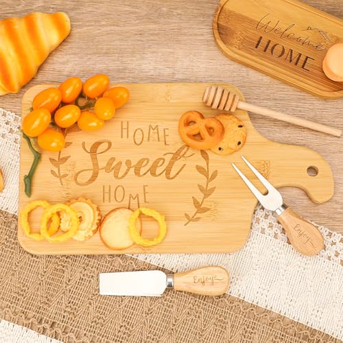 House Warming Gifts New Home,Unique Housewarming,New Home Gift Ideas,Realtors Closing Gifts for Home Buyers,Woven Basket Serving Board Table Runner Gifts for Couples Women Men - Image 5