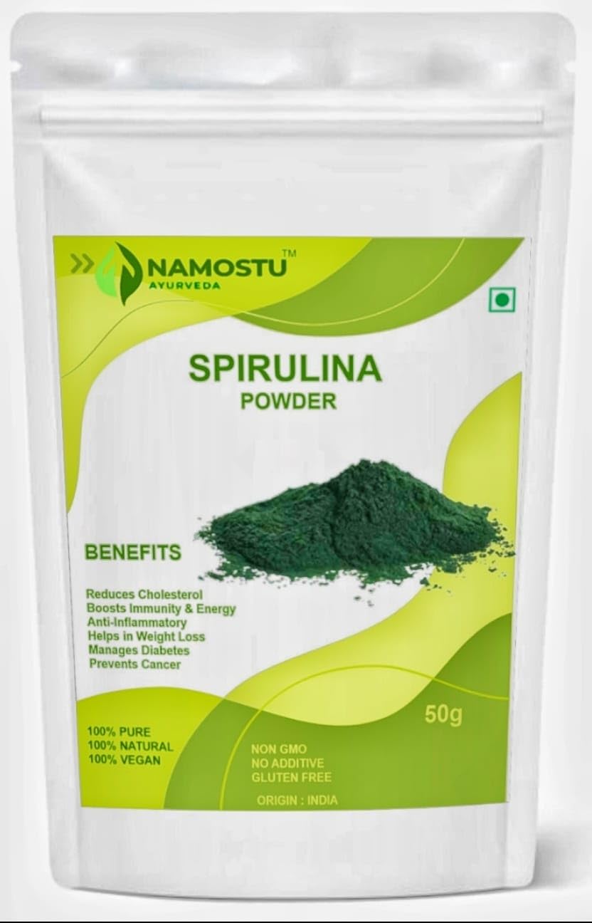 See full amazon price history chart for NAMOSTU AYURVEDA Organic Spirulina Powder - Pure Superfood Supplement (50 Grams) NAMOSTU AYURVEDA Organic Spirulina Powder - Pure Superfood Supplement (50 Grams) (B0CWCSNCDC) Amazon Price History, Amazon Price Tracker