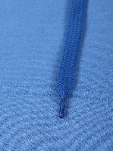 Image of KiddoPanti Unisex Solid Pullover Hooded Fleece Sweatshrit | Cotton Poly Fleece Fabric | Waist Length, Full Sleeve Hoodie | 2 Kangaroo Pockets | Winter Wear for Boys & Girls