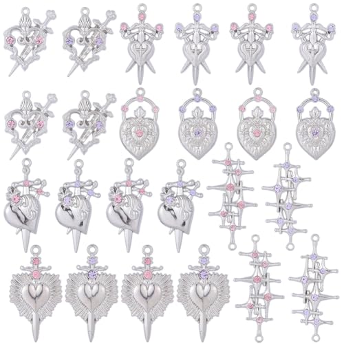 Pendentifs Cœur Sacré Gothique : Créez des Bijoux Symboliques