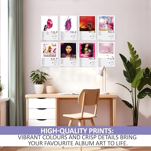Image of Wonder Hub Nicki Minajj Wall Posters 8x12 inch (A4 Size) Included Self Adhesive on Back Wall Decor Posters Wall Art For Bedroom, Living room, Office, Dining Room