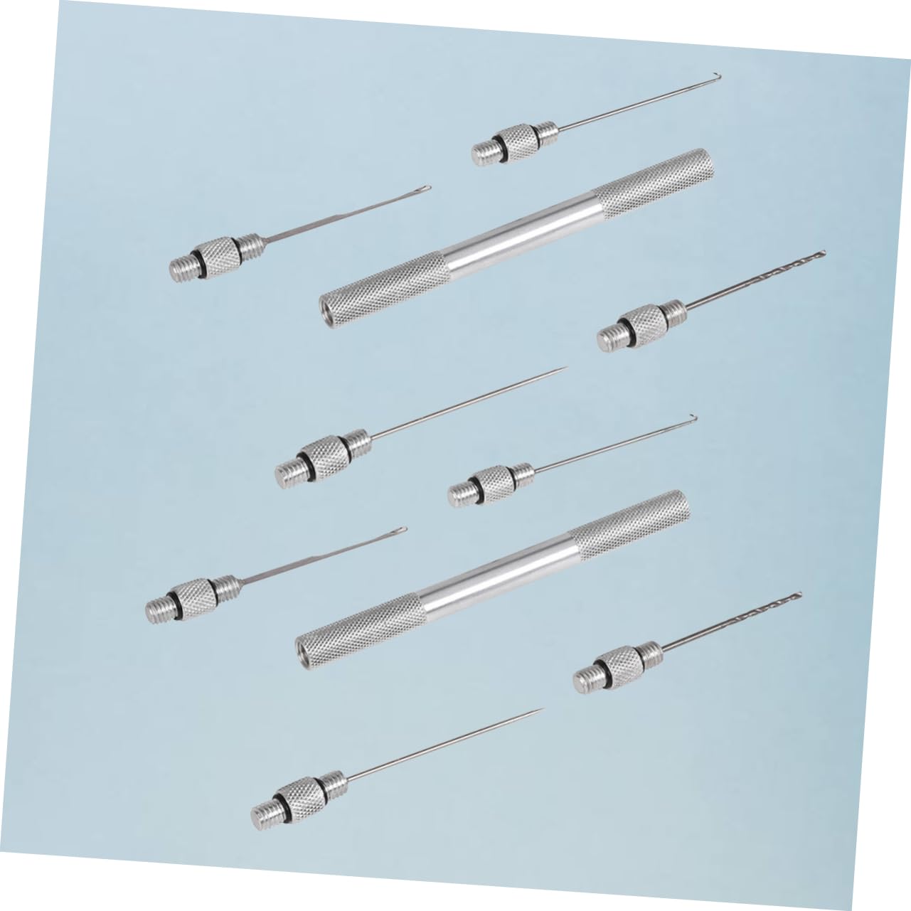 LIOOBO Fishing Rigging Kit Metal Crochet Hooks Bait Barbs Needle Tackle Tool Ideal for Lure Hooks