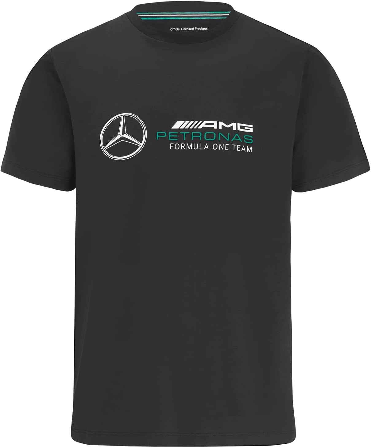 Mercedes AMG PetronasFormula One Team - Official Formula 1 Merchandise Collection - Large Logo T-Shirt, black