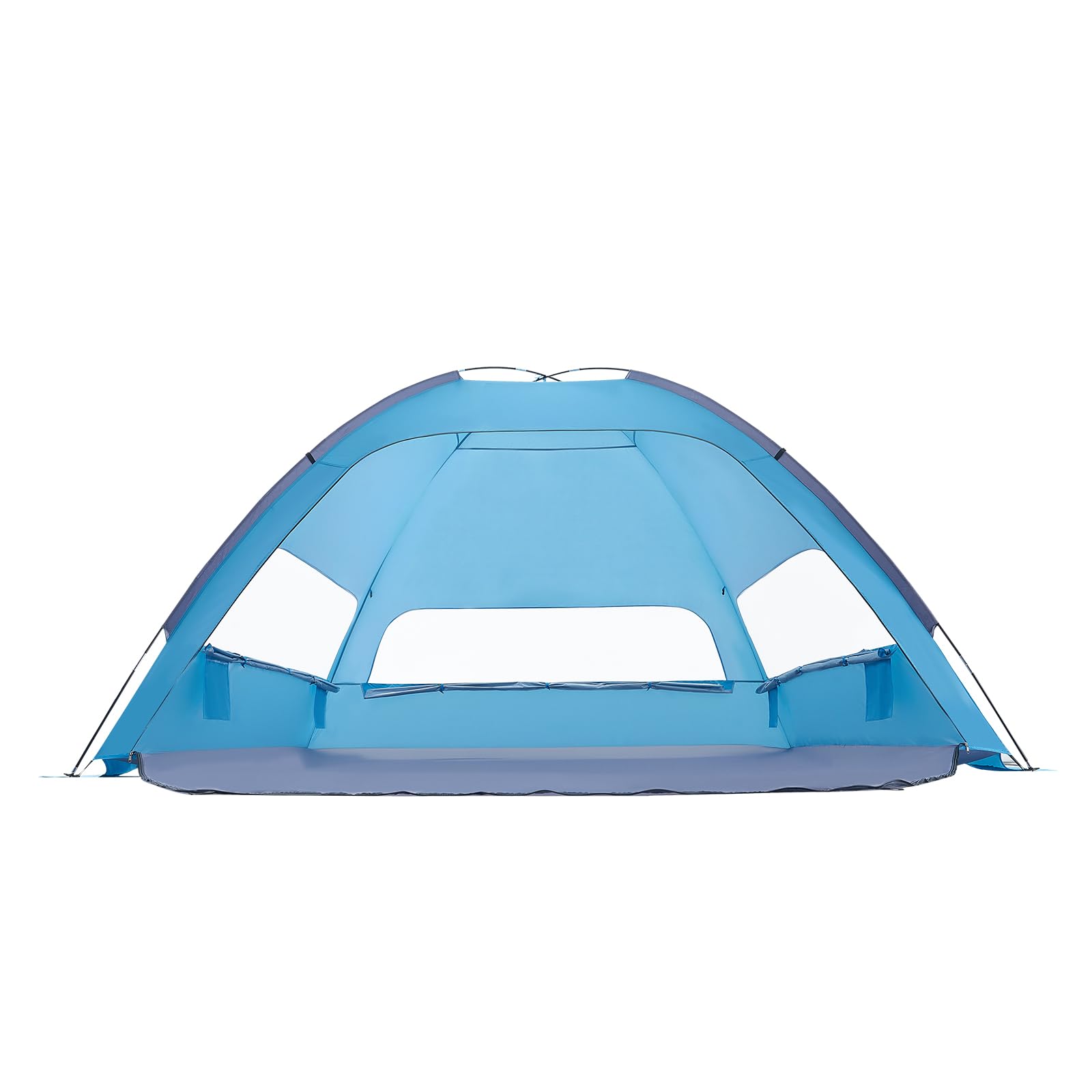 VEVOR Tente de Plage 8 Personnes Anti-UV UPF 50+ Abri Soleil Portable avec Sac de Transport