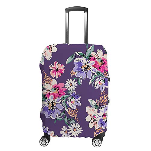 Housse de protection valise élastique lavable anti-poussière aquarelle