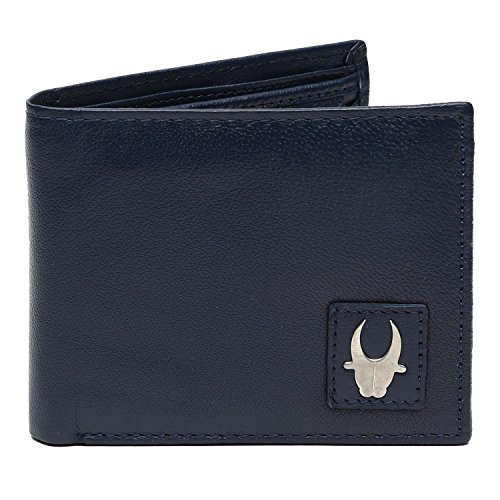 Image of WildHorn Genuine Leather Wallet for Women, Coin Pouch | Key Ring Credit Card Holder | Small Zipper Wallet for Ladies | Mini Purse for Coins, Cards & Cash (Navy)