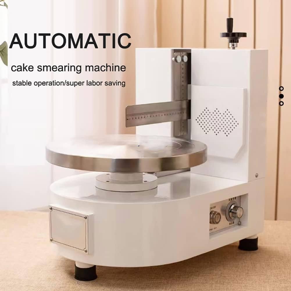 Machine de décoration de gâteaux pour un revêtement lisse et une étalage, lisseur de glaçage réglable pour gâteaux d'anniversaire, crème au beurre, confiture et pain, finition blanche