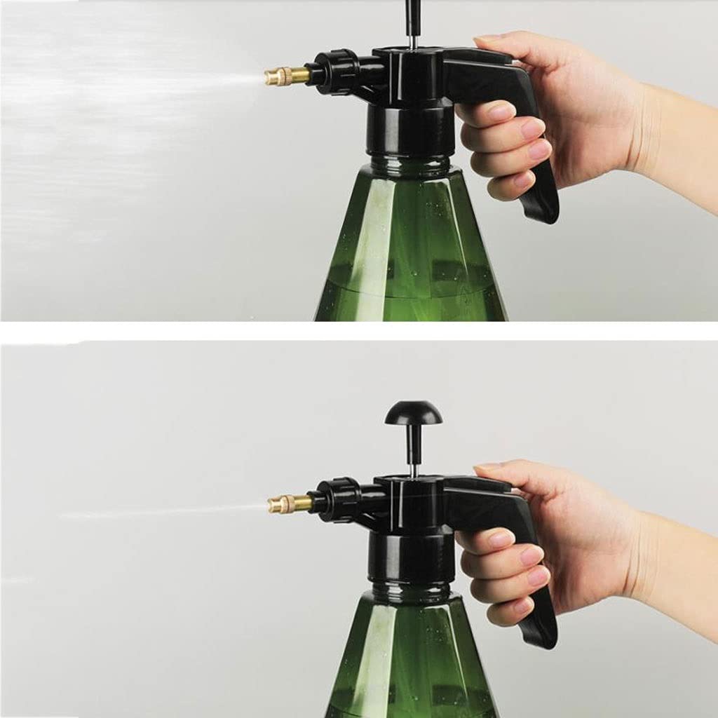 1,5l Handpumpen-Sprühgerät-Pflanzenspritzer, Luftdruck-Kunststoff-Sprühflasche für Gartenblume mit Verstellbarer Druckdüse für saftige Bonsai-Pflanzen (Color : Gray)