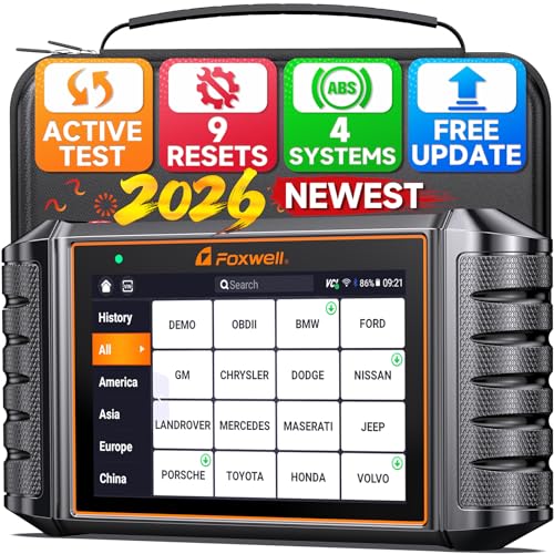 Image of 2026 FOXWELL NT716 Bidirectional OBD2 Scanner, 4-System Diagnostic Tool for ABS, SRS, Transmission & Engine, 9 Reset, ABS Bleeding, AutoVIN, Live Data, Upgraded from NT6X4, Lifetime Free Updates,Black