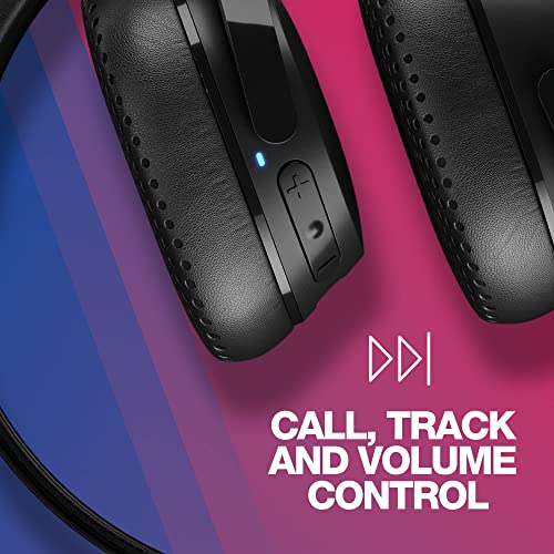 Skullcandy Riff 2 On-Ear Wireless Headphones, 34 Hr Battery, Microphone, Works With Iphone Android And Bluetooth Devices - Black #TOP6