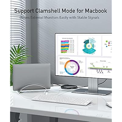 uni USB C to DisplayPort Cable 3FT (4K@60Hz), ONE-Way USB Type-C to DisplayPort Braided Cable [Thunderbolt 3/4 Compatible] with MacBook Pro/Air, iPhone 15 Pro/Max, Galaxy S24, Chromebook, XPS