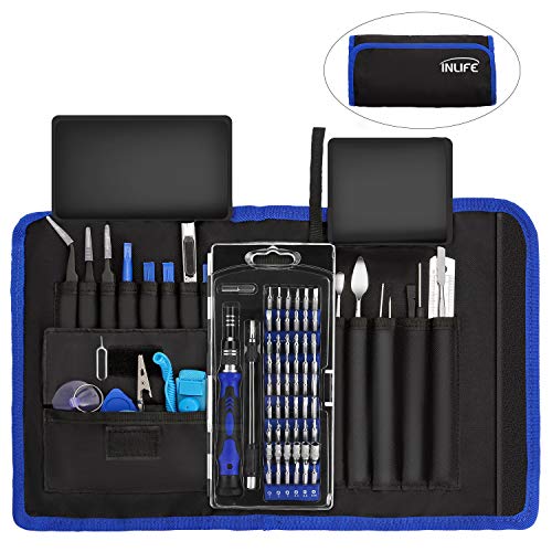 81 in 1 Professional Electronics Magnetic Driver Kit with Portable Bag for Laptop, iPhone, iPad, Cellphone, PC, Computer,iPod,Repair Tools Kit, Precision Screwdriver Set with Flexible Shaft
