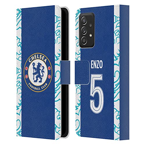 Carcasa de Cuero Chelsea FC Enzo Fernández para Samsung Galaxy A53 5G