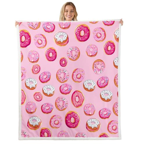Image of Feelyou Girls Donuts Blanket 30 inchx40 inch Boys Girls Gift Sofa Warm