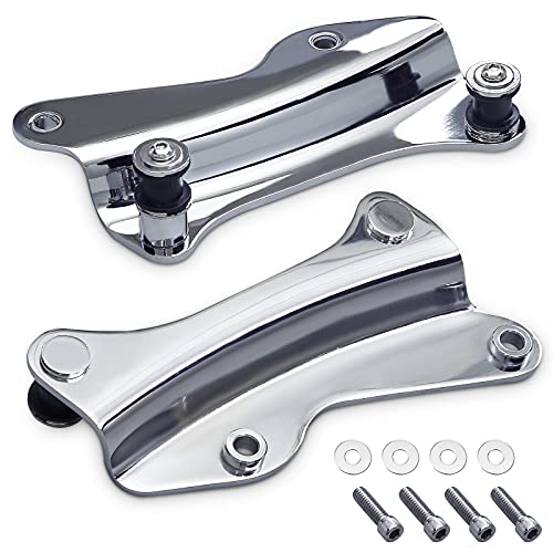 Waterwich 4 Point Docking Hardware Kit Compatible With Harley Davidson Street Electra Glide Road King Glide 2014 2015 2016 2017 2018 2019 2020 2021(Chrome) #TOP13
