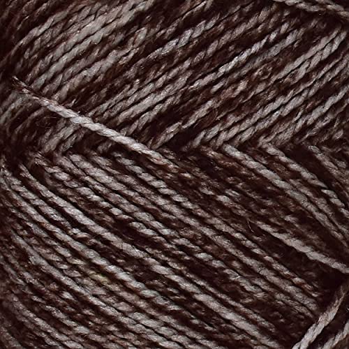 Image of Ganga Spectrum Carbon Brown Mix (500 gm) Wool Ball Hand Knitting Wool /Art Craft Soft Fingering Crochet Hook Yarn, Needle Knitting Yarn Thread Dyed. with Needl W V WB