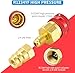 Tigbear R1234YF Quick Coupler Kit, R1234yf to R134a Quick Coupler Adapter, R1234YF High and Low Side Quick Couplers Kit (R1234YF Adapter + 1PC Can Opener)