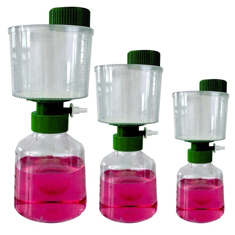 Unidades de Filtro de vacío Desechables, 12 Uds., Membrana de Nailon for Botella estéril de Laboratorio, filtración al vacío Superior con 0,22/0,45 μm (Size : 1000ml 0.22um 12pk)
