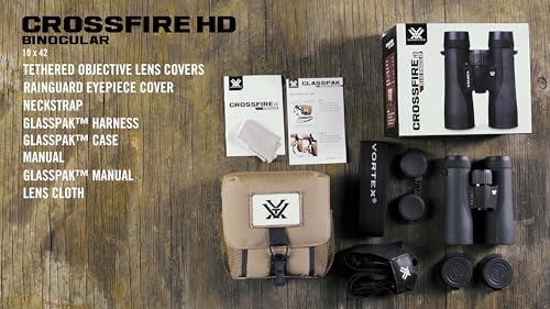 image for Vortex Optics Crossfire HD 10x42 Binoculars - HD Optical System, Tripo