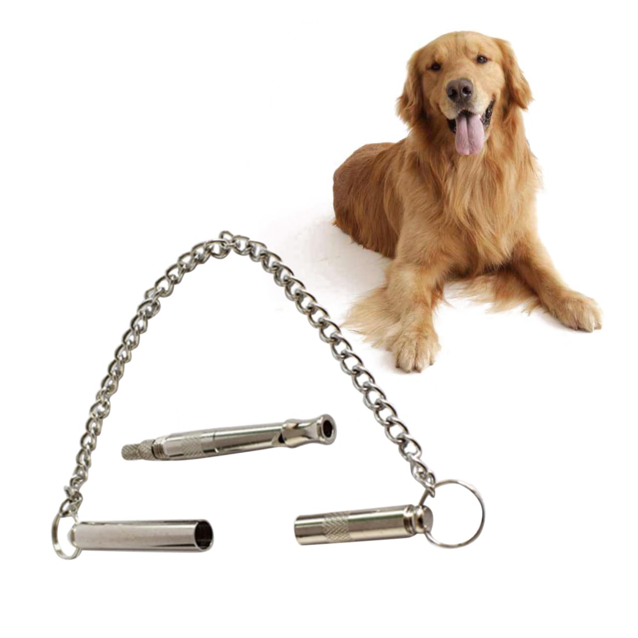 Yardwe Solid Copper Plating Dog for Dog Training Sound for Obedience Recall Lightweight and Compact Design