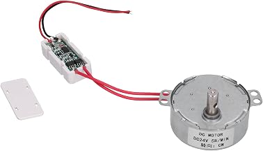 DC Synchronous Motor 5RPM 24V 50TYC | 4KGF.CM Turning Force Low Noise Brushless Motor | Micro Reduction Motor for Household Appliances/Heaters/Electric Fans | Directional CW