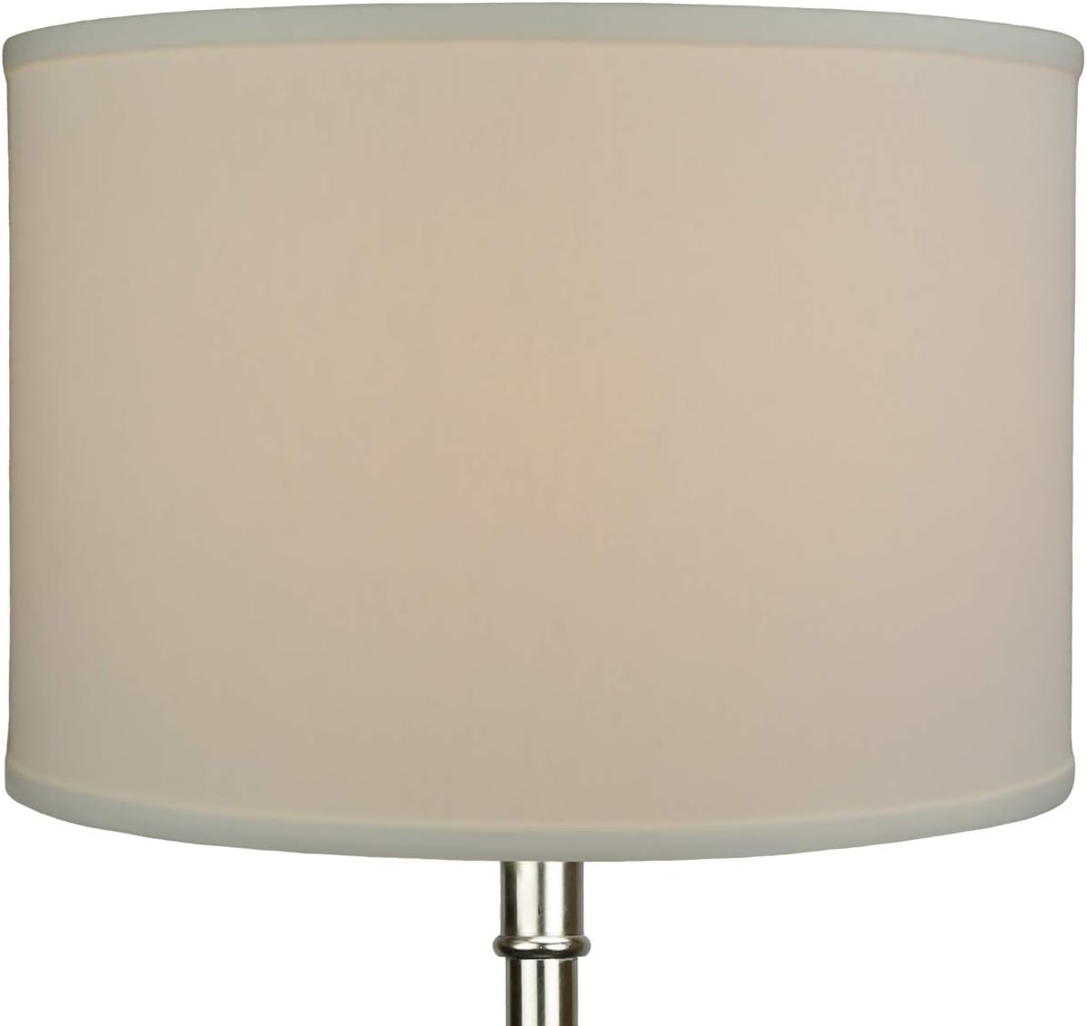 FenchelShades.com 16" Top Diameter x 16" Bottom Diameter 11" Height Cylinder Drum Lampshade USA Made (Linen Cream)