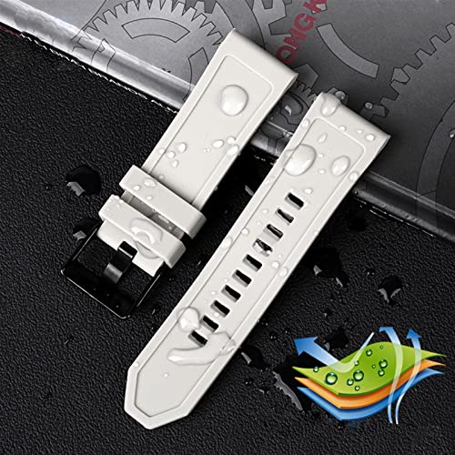 Correa de silicona de 26mm impermeable reloj DZ4496 DZ4535 gris 4