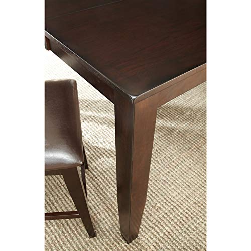Greyson Living Copley Counter Height Dining Set with Self Storing Leaf Espresso 9-Piece