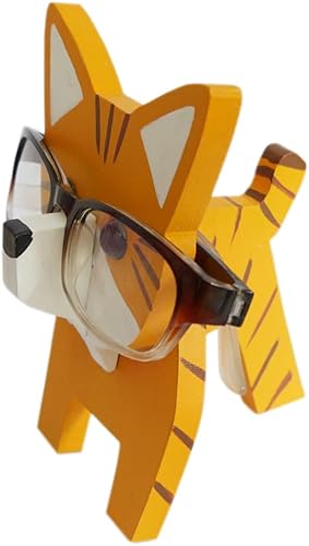 Miniatura 7 de Soporte para anteojos de animales tallados en madera hecha a mano, soporte de exhibición de lentes de sol, mesita de noche, decoración de escritorio