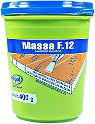 Massa F12 para Calafetar Madeira 400g Marfim