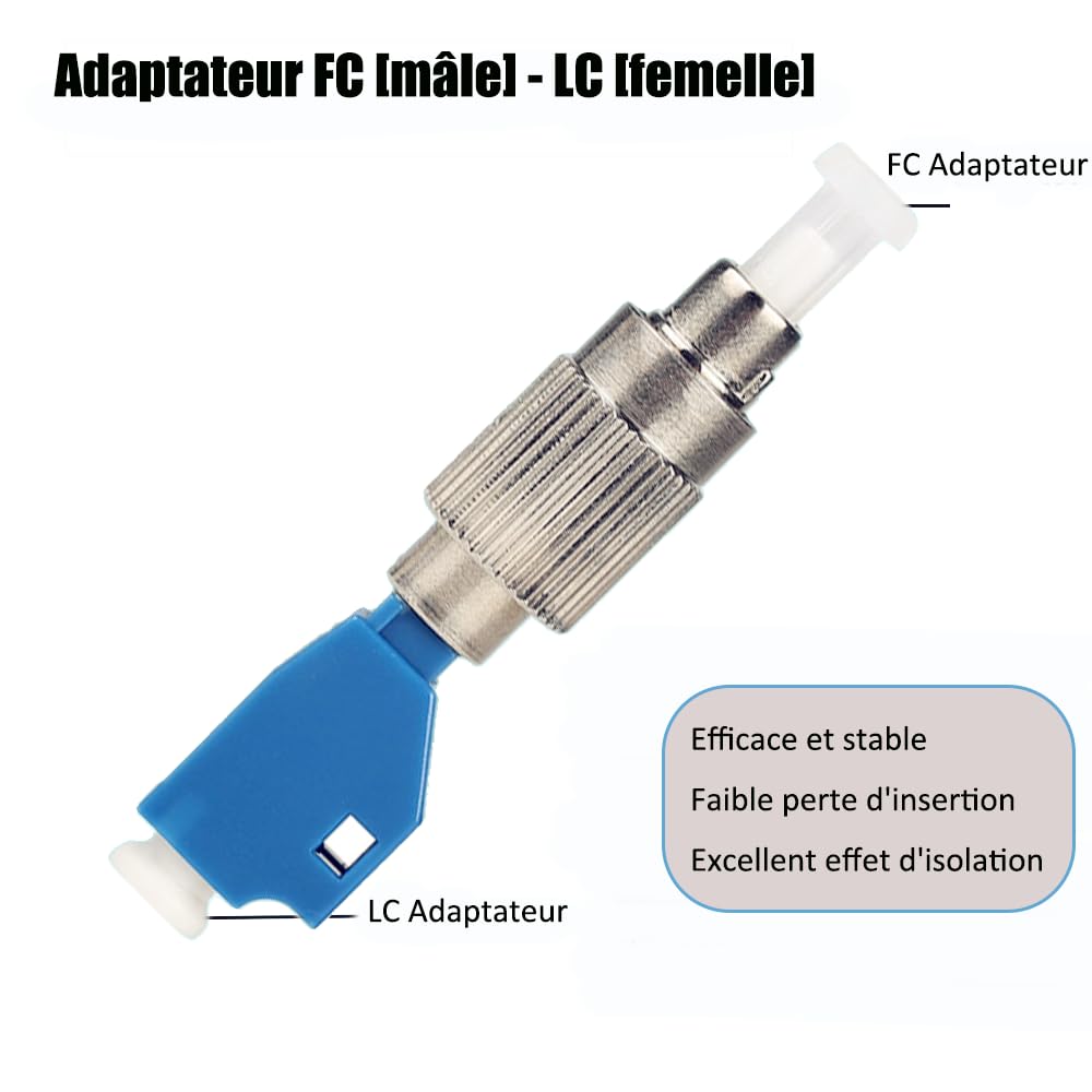 Tester di Cavo a Fibra Ottica, Penna FTTH, Localizzatore Visivo di Guasti 50KM 50mW con Adattatore FC-LC per Ingegneria a Fibra Ottica