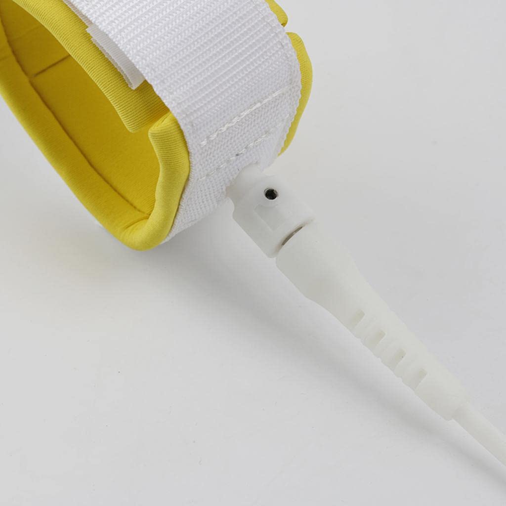 Surfboard Leash avec Inoxydables Attache Paddle Bracelet Confortable Néoprène et Corde Résistante TPU Adapté pour Surf Paddle Naut