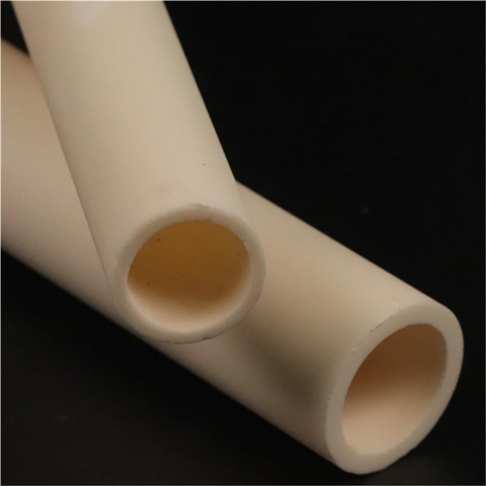 Tubo for condotto cavo in porcellana a bassa perdita dielettrica da 2 pezzi ID 19mm * diametro esterno 25mm, tubo di isolamento termico con protezione del fascio(42mm)