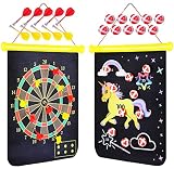 Magnetic Dart Board for Kids Magnetic Dart Board for Camping Dart Board with 10 Magnetic Darts 10 Ba