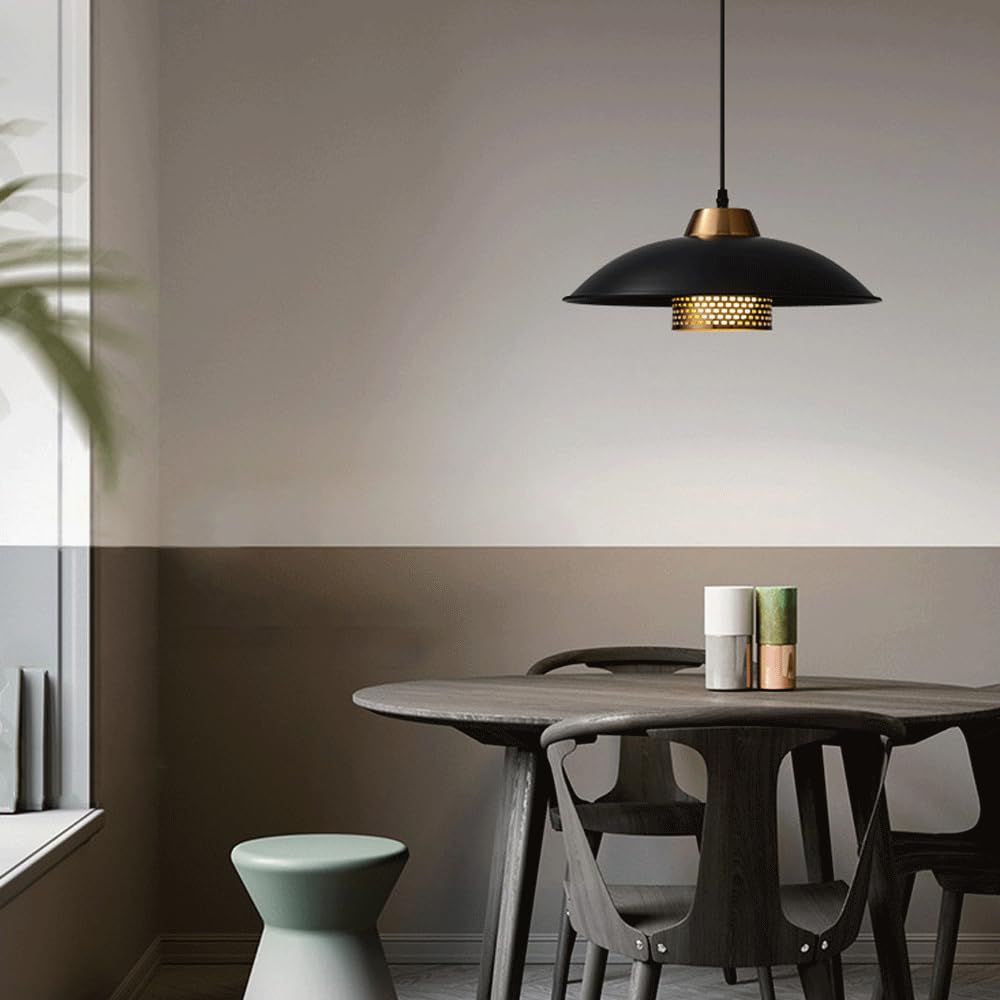Retro styl industrialny żelazna lampa wisząca, jednogłowicowa oprawka E27, konfigurowalny klosz do żyrandola sufitowego, dekoracyjna oprawa do przedpokoju lub balkonu