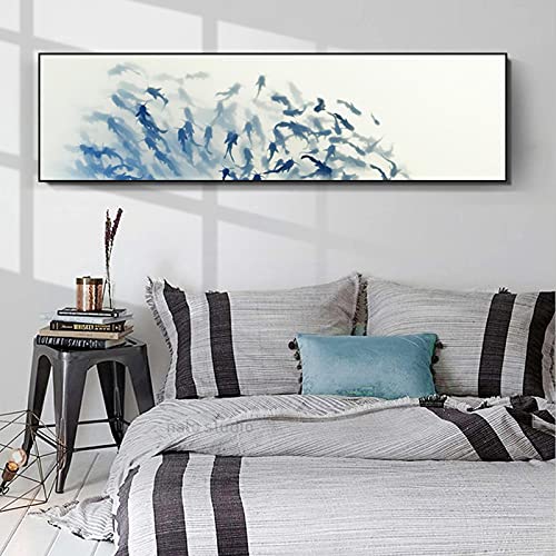 Mur art photos poisson bleu abstrait impression haut de gamme - 2