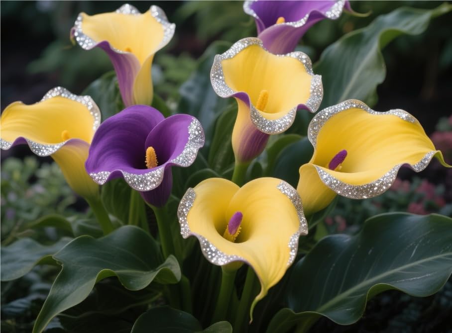 Imperial Calla Lily Bulbs in Bulk UK- Hardy Perennial, Timeless Elegance & Breathtaking Blooms - Perfect for Stunning Garden Displays-2 Bulbs-C