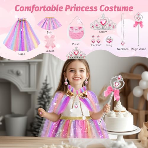 Disfraz de Princesa 9 piezas para niñas FunMission miniatura 2
