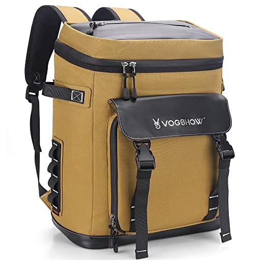 Vogshow Mochila Nevera Isotermica 30L Grande Nevera Mochila Termica Impermeable Prueba de Fugas Bolsa Térmica para Camping, Familia al Aire Libre, Barbacoa, Compras, Viajes, Pesca y Playa