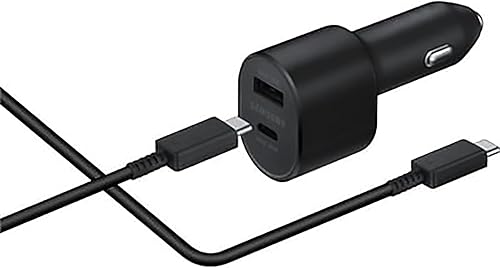 Miniatura 5 de Samsung Cargador de coche dual súper rápido (45W+15W) Puertos duales USB-C y USB-A - Negro - EP-L5300XBEGWW