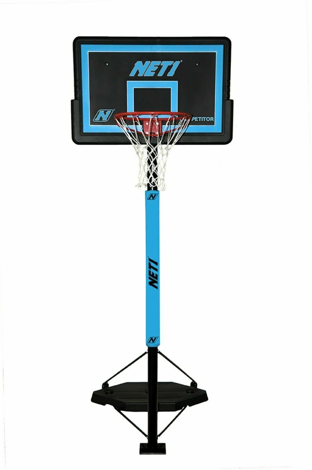 NET1 Competitor Portable Basketball Hoop Regulation Height 18" Rim