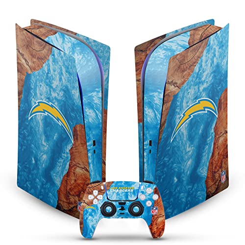 Skin Vinyle Los Angeles Chargers pour PS5 Digital et Manette DualSense - Head Case Designs