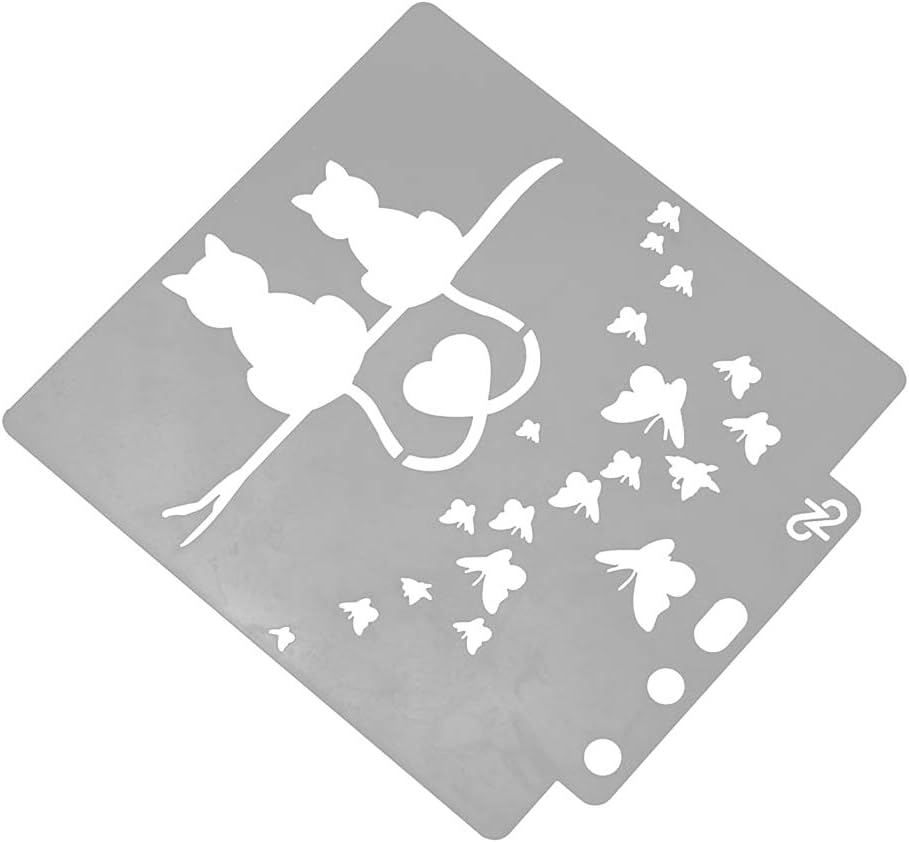 SUPVOX Stencil di Pittura di Gatti Stencil da Parete Cartolina DIY