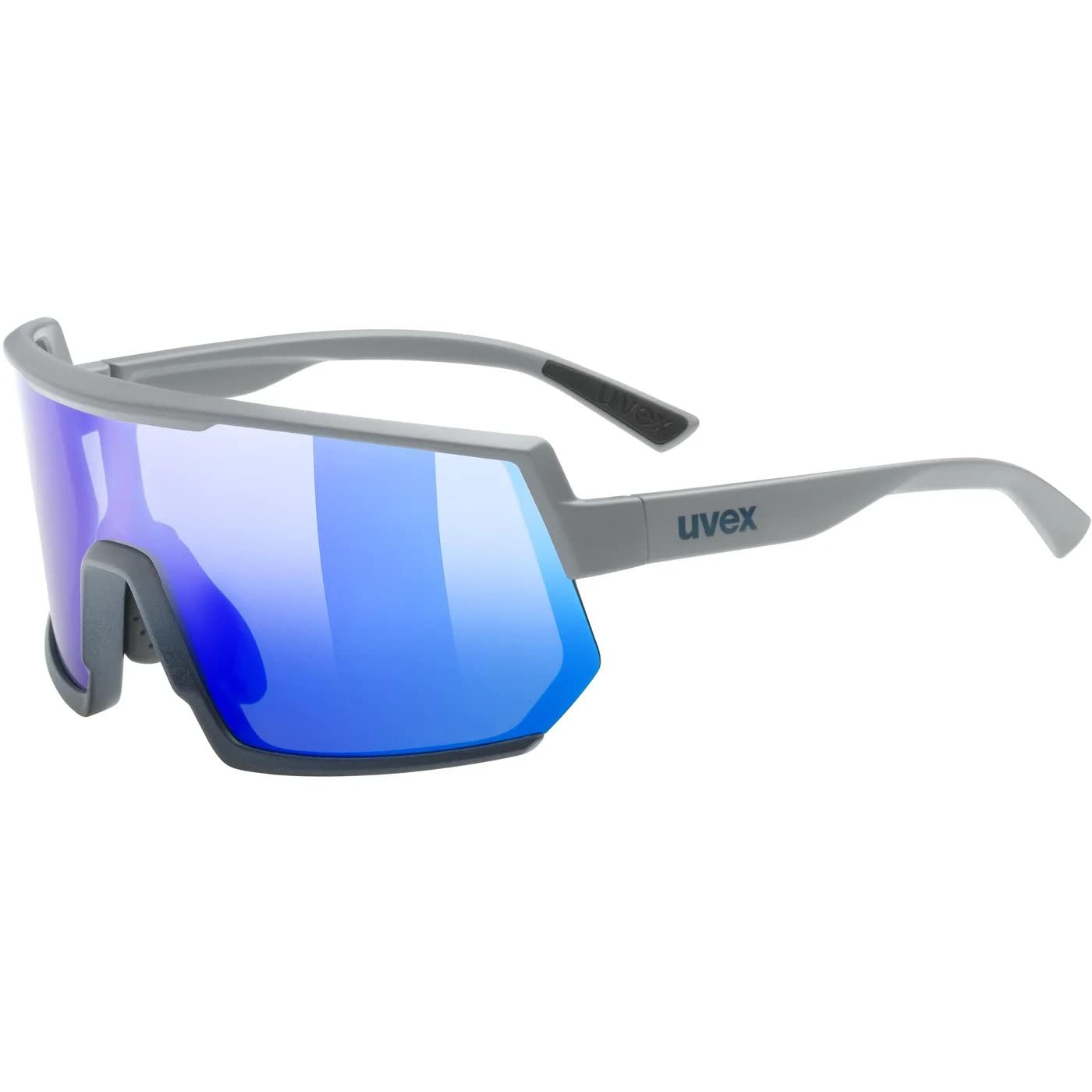 Uvex Casual Oval Sports Glasses, Rhino Deep Space Mat/Blue, Einheitsgröße