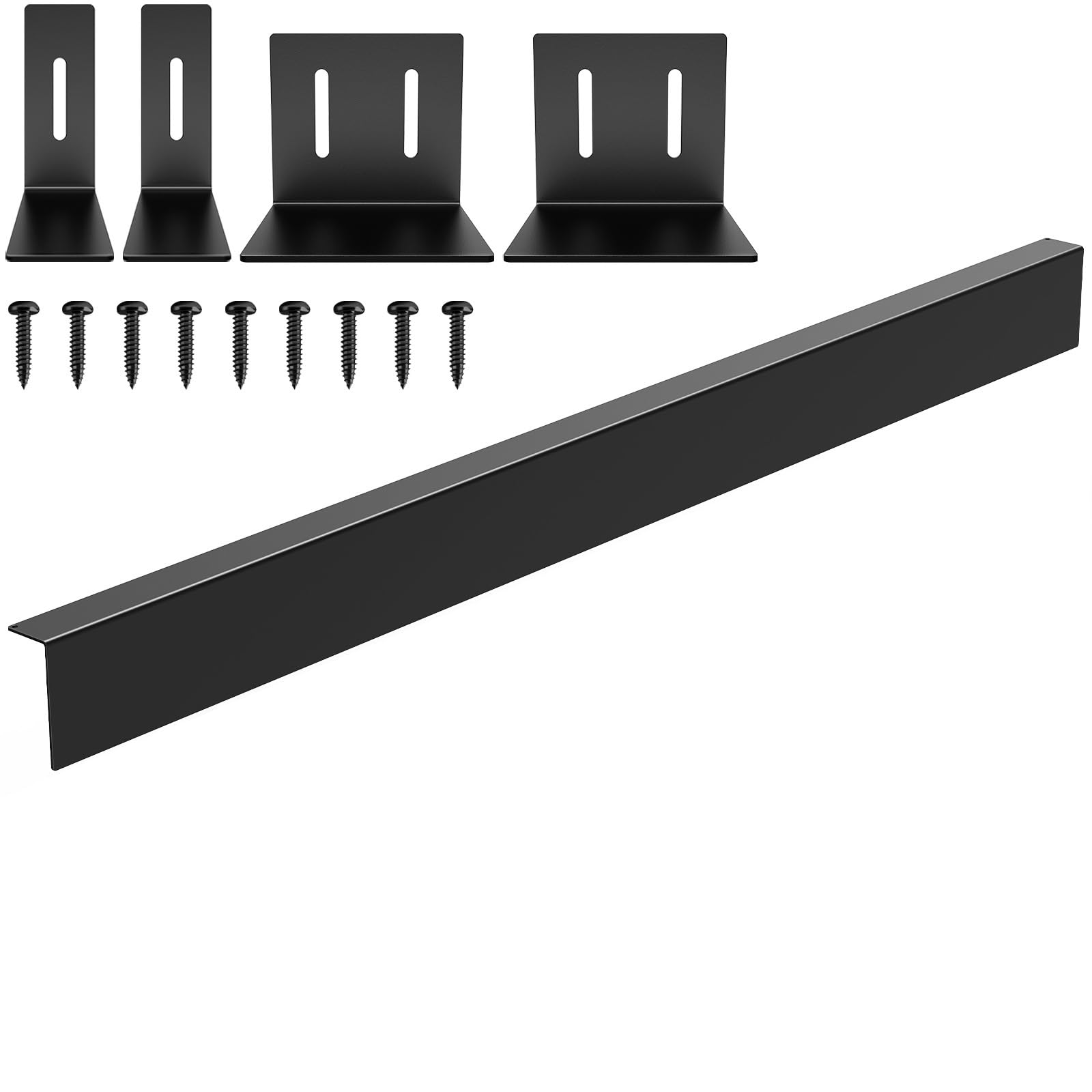 Photo 1 of 30" Slide-in Range Rear Filler Kit,Kitchen Stove Gap Covers,Stainless Steel Backsplash for Stove, Stove Trim Kit Between Stove and Backsplash(Black)