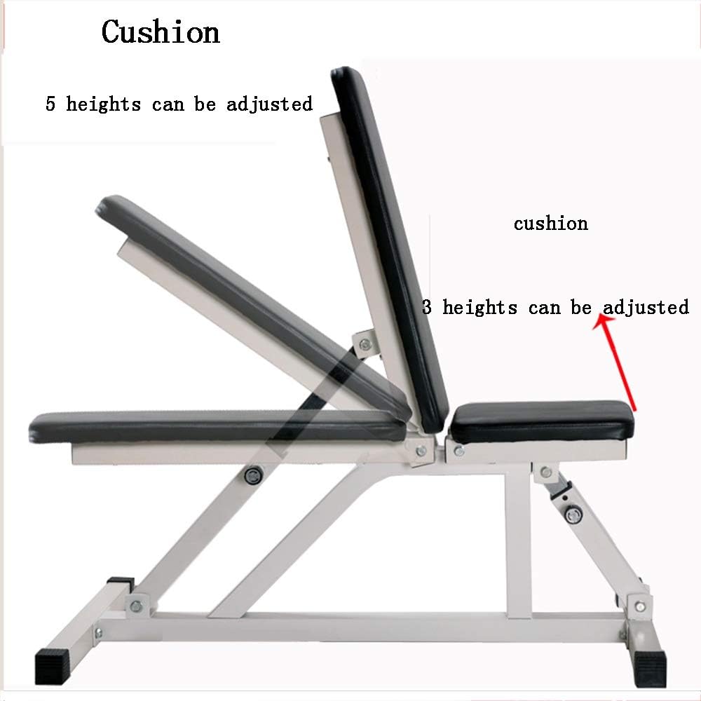 ウェイトベンチ ダンベル付き 高さ調整可能 小型ダンベルウェイトベンチ 調節可能な折りたたみ多機能仰向けボード