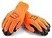 Better Grip BGWLAC Winter Insulated Rubber Latex Coated Work Gloves, Crinkle Pattern, 3 Pairs/Pack (Large, Orange)