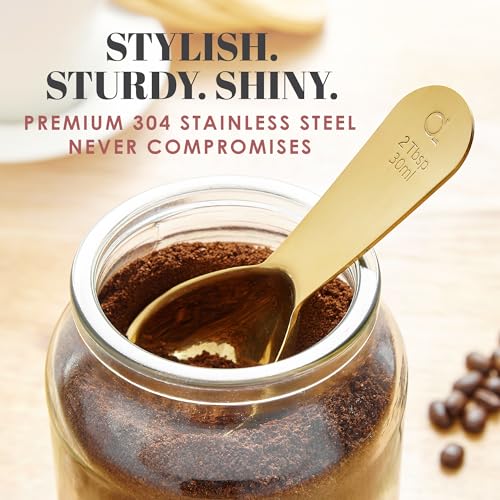 Image of Coffee Scoop (Set of 2) - 2 Tablespoon Stainless Steel Measuring Spoons