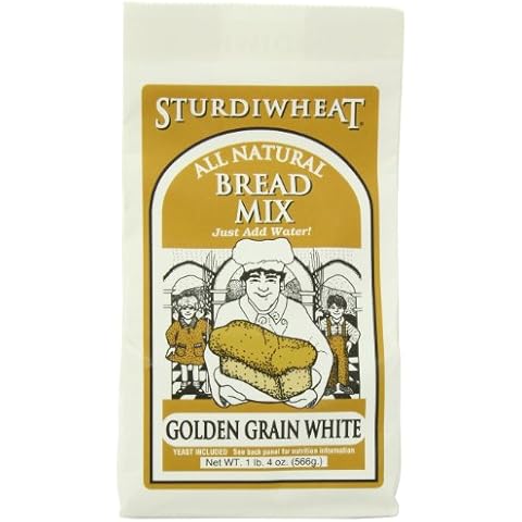 Sturdiwheat All Natural Bread Mix, Golden Grain White, 20-Ounce Package (Pack of 4) Cover