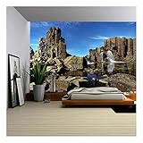 wall26 - Unusual Coastal Rock Formations at Kiama - Removable Wall Mural | Self-Adhesive Large Wallpaper - 66x96 inches